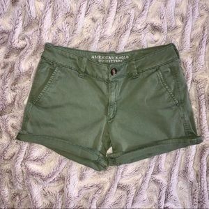 American Eagle Super Stretch Green Shorts